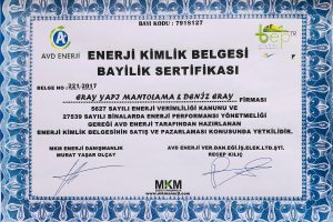 enerji Kimlik Belgesi Sertifikası